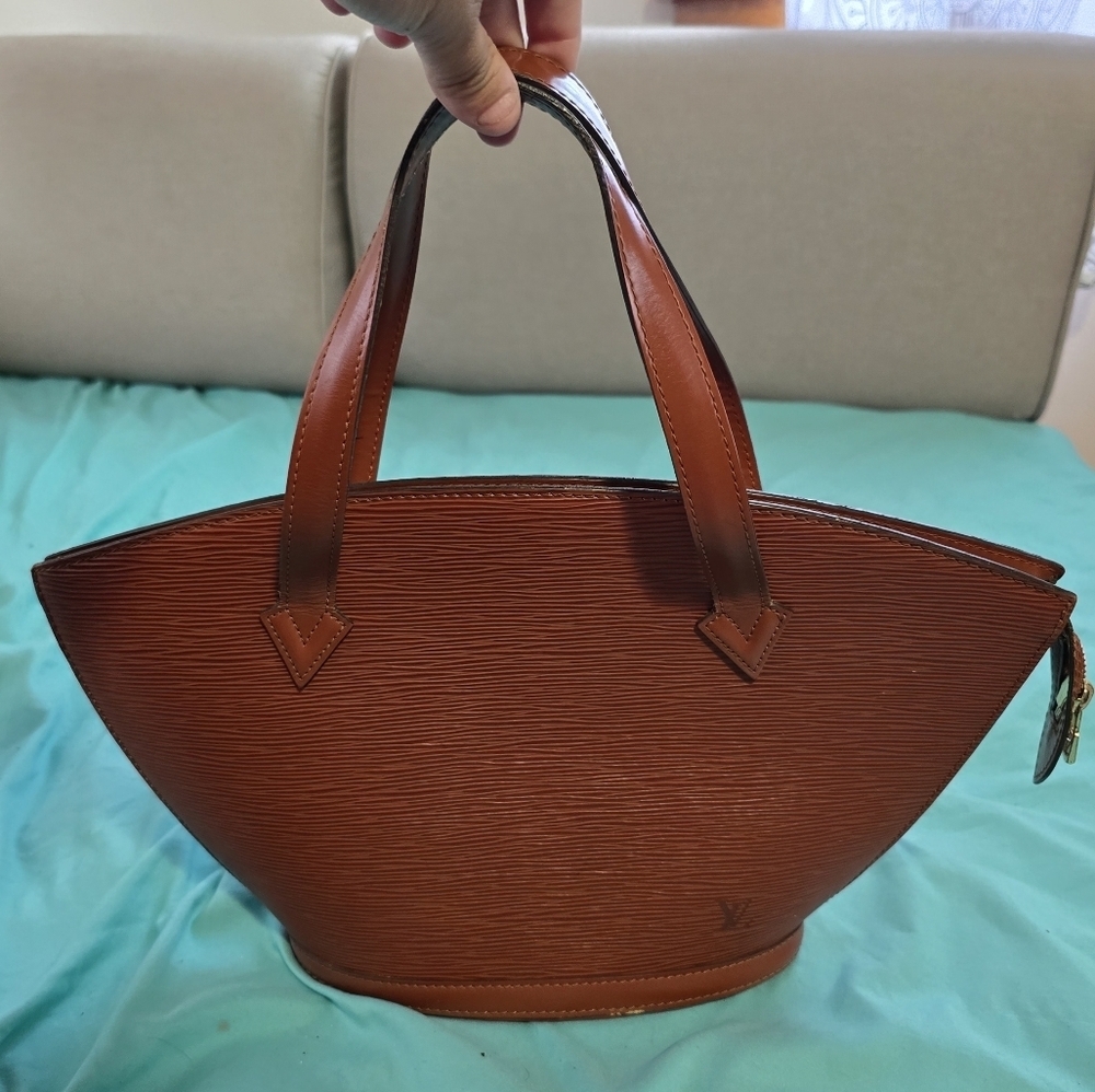 Louis Vuitton Brown Structured Tote Bag
